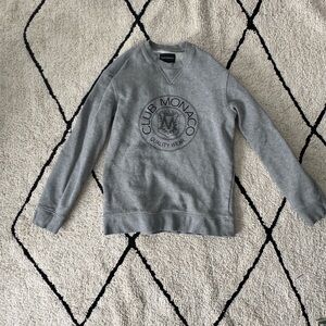 Club Monaco Gray unisex Crew Neck Sweater